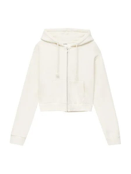 Худи на молнии Pull&Bear, белый