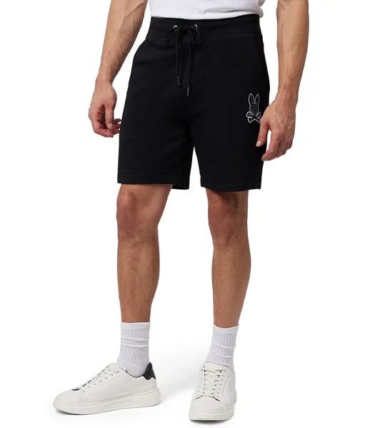 Psycho Bunny Lenox Флис 8Спортивные шорты с внутренним швом, черный