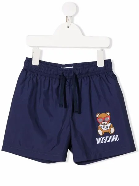 Moschino Kids плавки-шорты с принтом