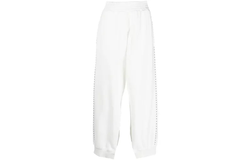 Трикотажные спортивные штаны женские белые Mm6 Maison Margiela