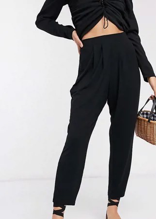 Трикотажные брюки ASOS DESIGN Petite-Черный цвет
