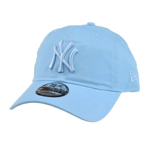 Мужская регулируемая кепка New Era New York Yankees небесно-голубая
