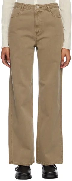 AMOMENTO Коричневые джинсы Bootcut