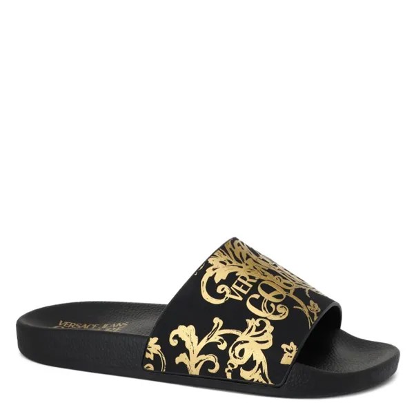 Шлепанцы женские Versace Jeans Couture 74VA3SQ3 черные 36 EU