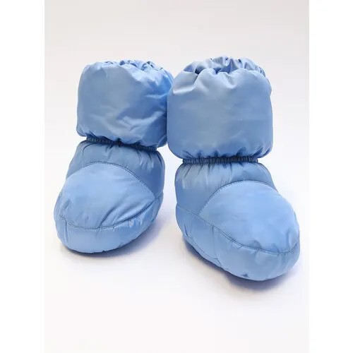 Пинетки дутики Мое солнышко, демисезон/зима, защита от попадания снега, комплект 2 шт., размер 10-12, голубой