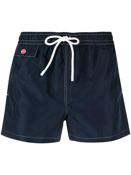 Kiton плавки-шорты с контрастной строчкой