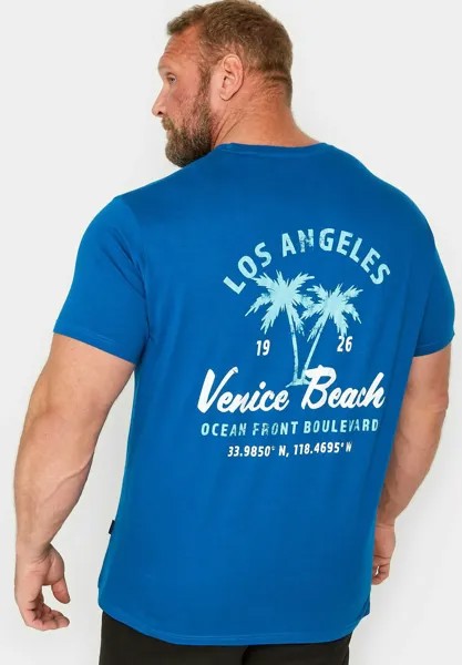 Футболка с принтом VENICE PRINT BadRhino, цвет blue
