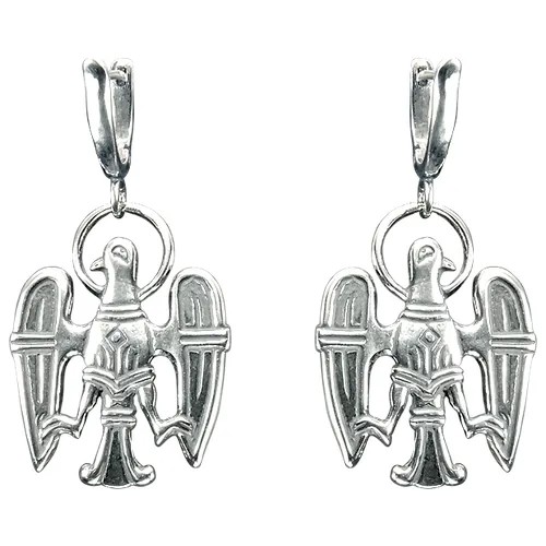 Серьги с подвесками Мастерская Алешиных, серебряный
