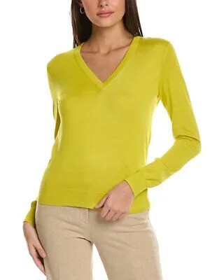Женский пуловер из шелковой смеси Theory с v-образным вырезом, размер S