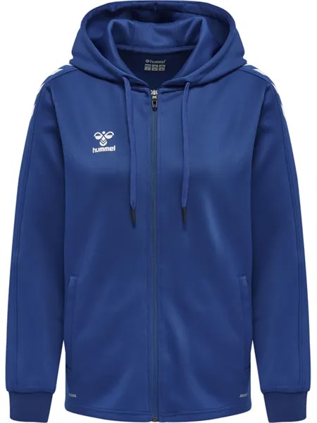 Толстовка Hummel Hoodie Hmlcore Xk Poly Zip Hood Sweat Woman, цвет TRUE BLUE