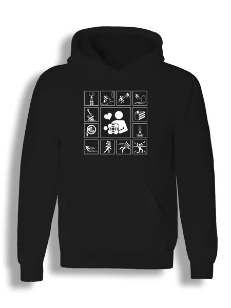 Худи унисекс СувенирShop Portal/Портал/Головоломка 18 черное S