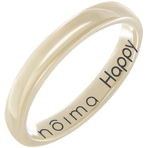Кольцо Noima, гравировка, размер 16.5, экрю, бежевый