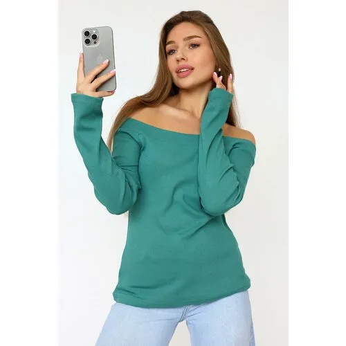 Лонгслив Lika Dress, размер 44, , зеленый