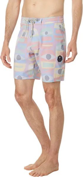 Шорты для плавания Minds Eye 17,5 дюйма VISSLA, цвет Dusty Rose