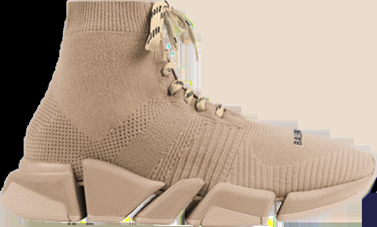Кроссовки Balenciaga Speed 2.0 Lace-Up Sneaker Beige, коричневый