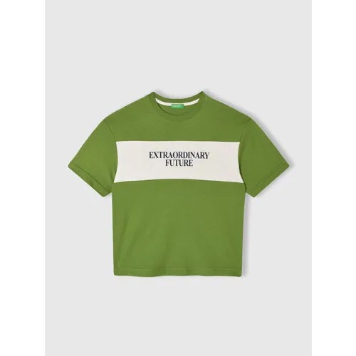 Футболка UNITED COLORS OF BENETTON, размер L, зеленый