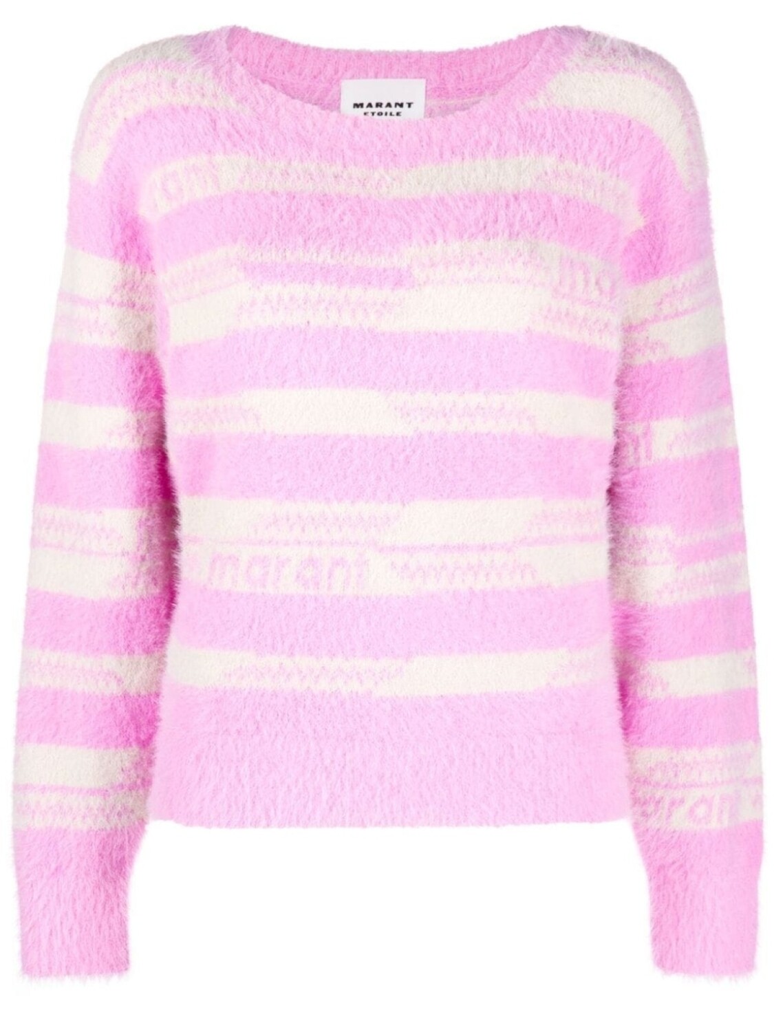 Marant Étoile Orson intarsia-knit logo jumper, розовый