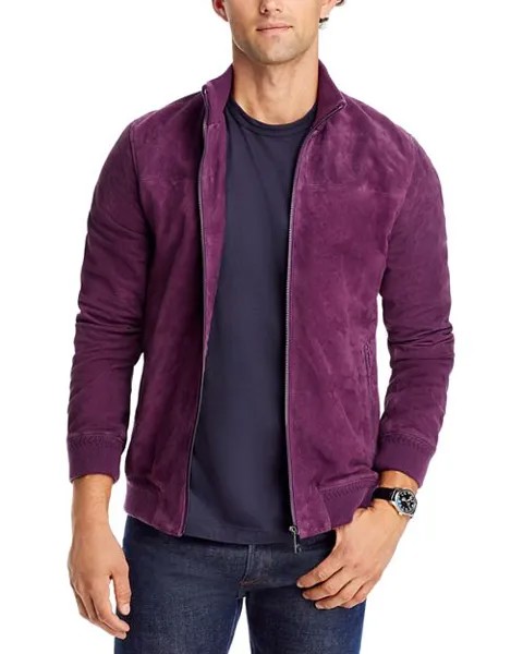 Замшевый бомбер Peveril с воронкой Ted Baker, цвет Purple