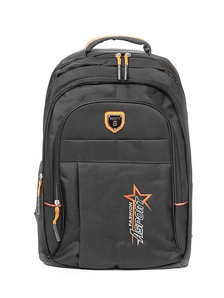 Рюкзак унисекс PANWORK DAILY SPORT черный/оранжевый, 45х32х17 см