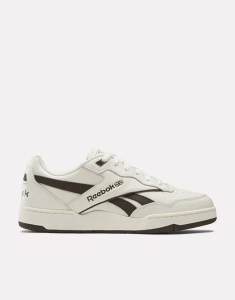 Меловые кроссовки Reebok BB4000 II с коричневой отделкой