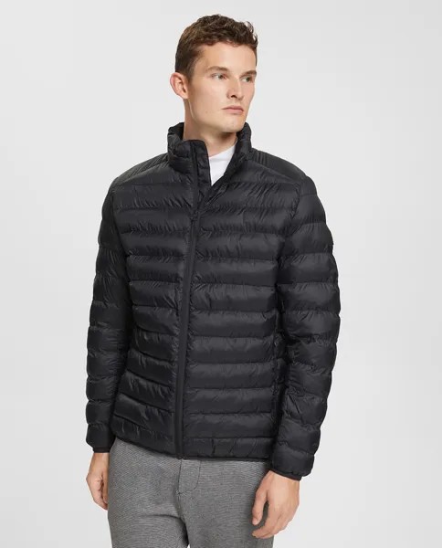 Мужское короткое ультралегкое пальто из переработанного материала Esprit, черный