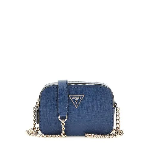 Сумка кросс-боди GUESS NOELLE, фактура зернистая, синий