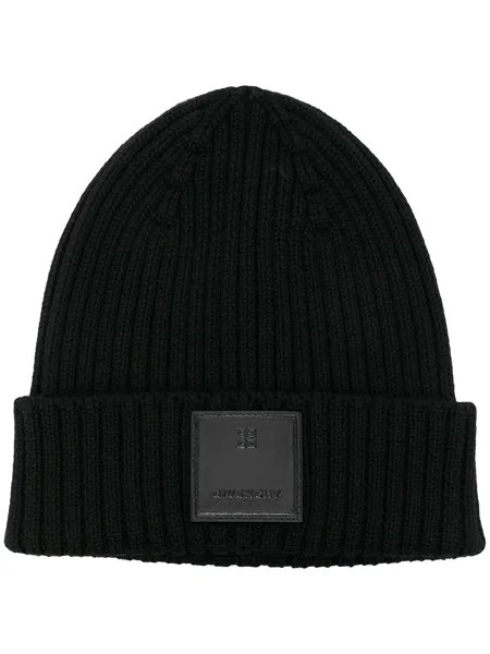 Givenchy шапка бини с нашивкой-логотипом