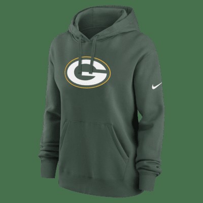 Худи Nike Green Bay Packers Club, зеленый