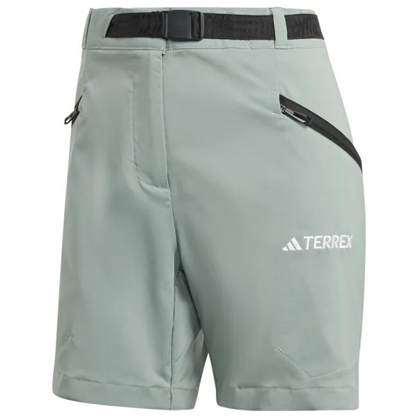 Шорты Adidas Terrex Women's Terrex Xperior Mid, цвет Silver Green