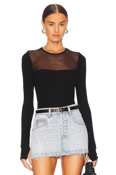 Топ Michael Lauren Oslo Mesh, черный