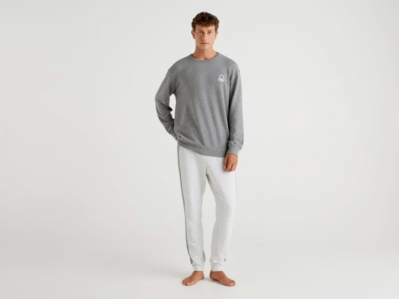 Пижама мужская United Colors of Benetton 21A_3Y7K4P2GV серая L