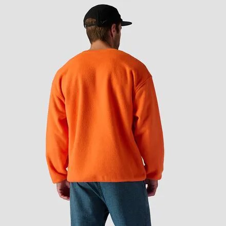 Крюнек из флиса Polar мужские Stoic, цвет Vermillion Orange