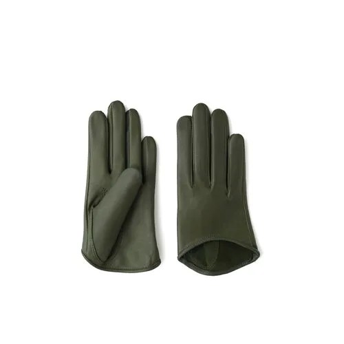 Перчатки Aprell, демисезон/зима, натуральная кожа, размер 18, зеленый