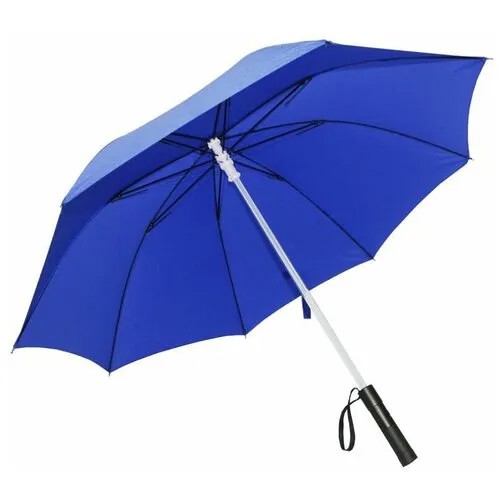 Зонт-трость механика, 2 сложения, купол 103 см, 8 спиц, синий