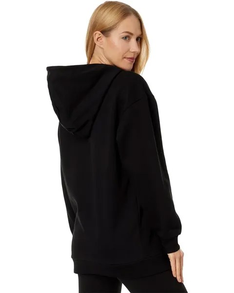 Худи PUMA Essentials Elongated Logo Pullover Hoodie, цвет Puma Black