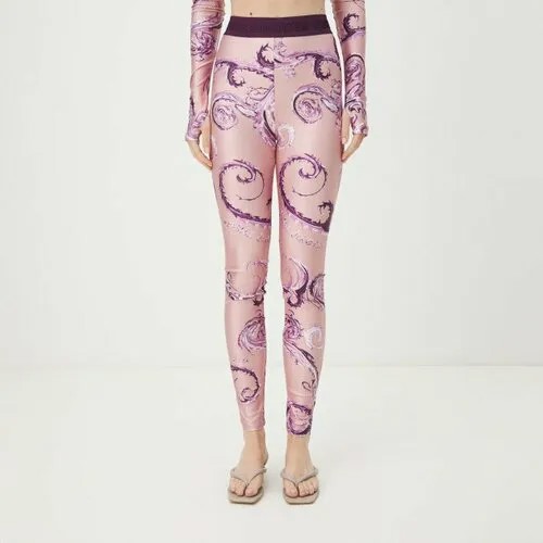 Легинсы Versace Jeans Couture, размер 44, розовый