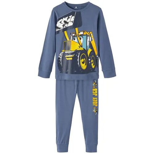 Name it, пижама для мальчика , Цвет: серо-синий, размер: 110