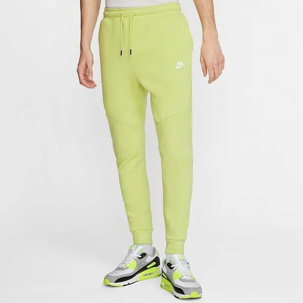 Штаны Nike Tech Fleece Jogger Спортивные штаны Limelight Green White 805162-367 Mens L
