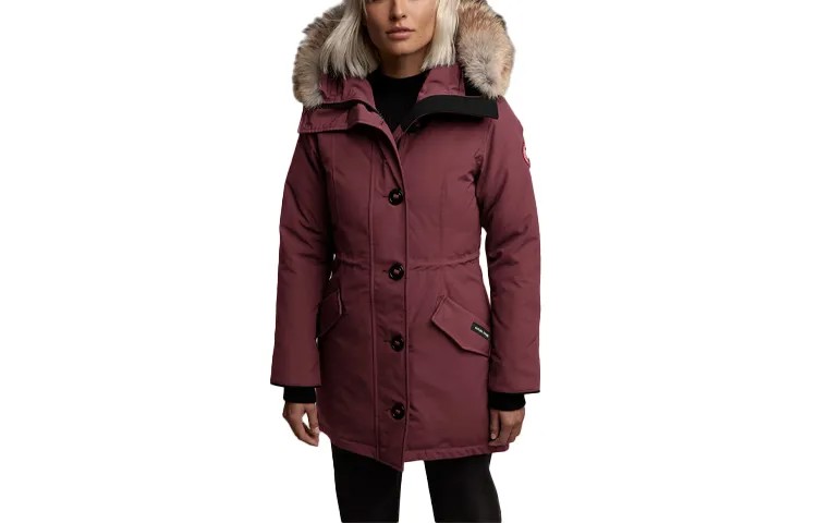 Женский пуховик Canada Goose, цвет berry red
