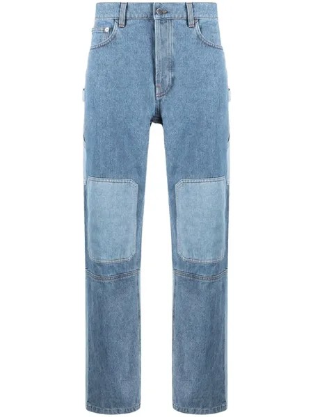 JW Anderson джинсы в технике пэчворк, синий
