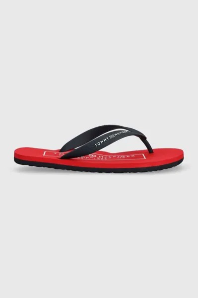 Шлепанцы RUBBER HILFIGER BEACH SANDAL Tommy Hilfiger, темно-синий