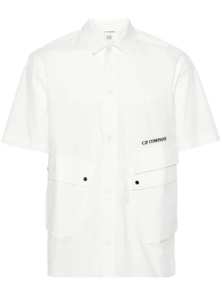 C.P. Company рубашка с карманами, белый