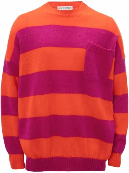 JW Anderson полосатый джемпер с круглым вырезом