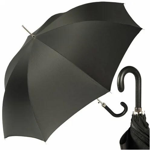 Зонт-трость Pasotti, серебряный, черный