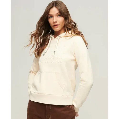 Худи Superdry, размер 12, экрю, белый
