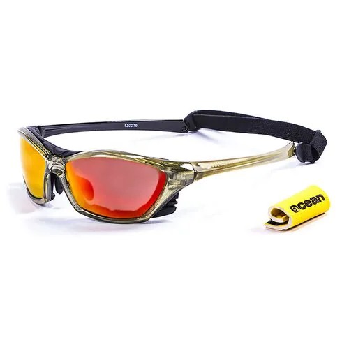 Солнцезащитные очки OCEAN OCEAN Lake Garda Transparent Green / Revo Orange Polarized lenses, зеленый