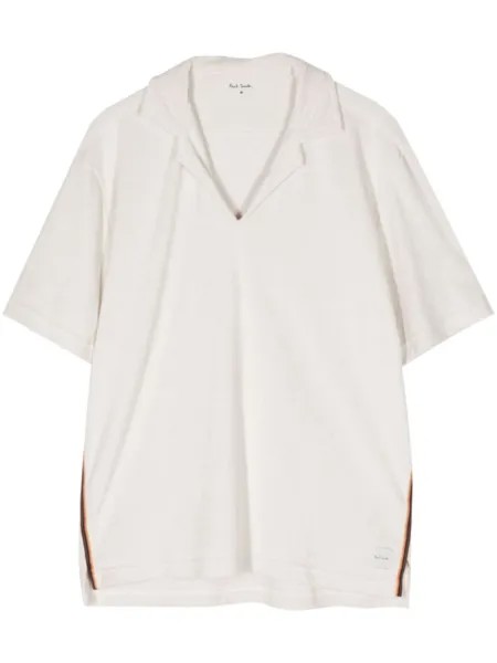 Paul Smith махровая футболка с полосками, белый