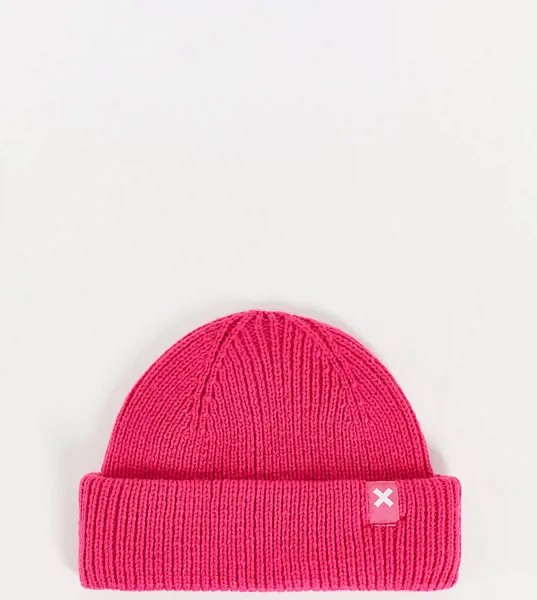 Ярко-розовая шапка-бини COLLUSION Unisex-Розовый цвет