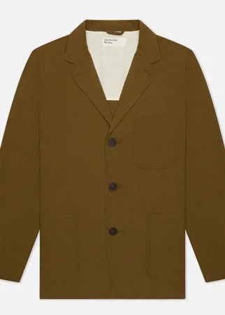 Мужской пиджак Universal Works Three Button Ripstop Cotton, цвет оливковый, размер L