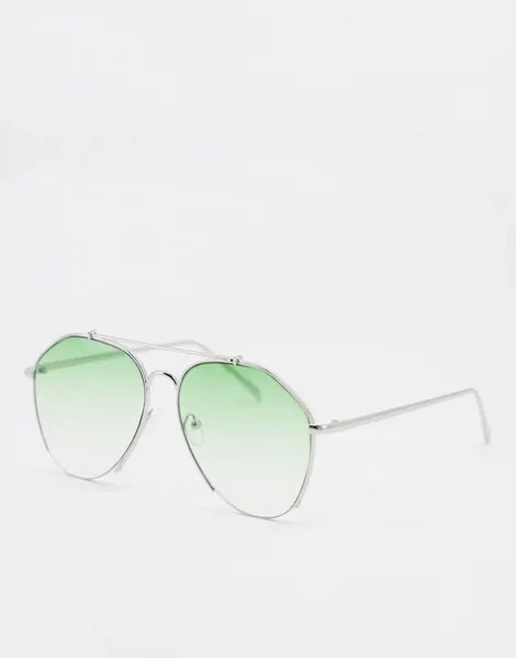 Большие солнцезащитные очки-авиаторы AJ Morgan-Зеленый цвет